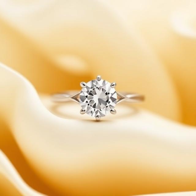 Aurora Solitaire Diamond Ring